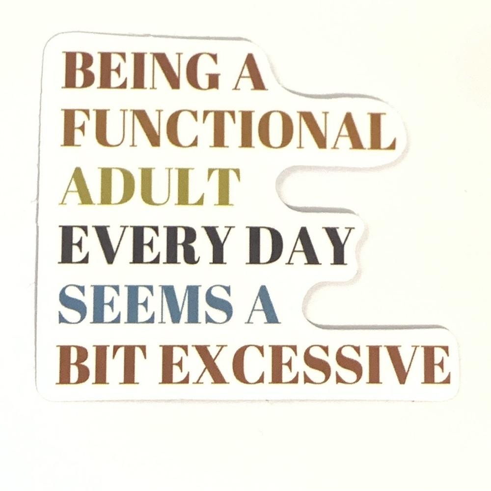 Funny Sticker with Quote